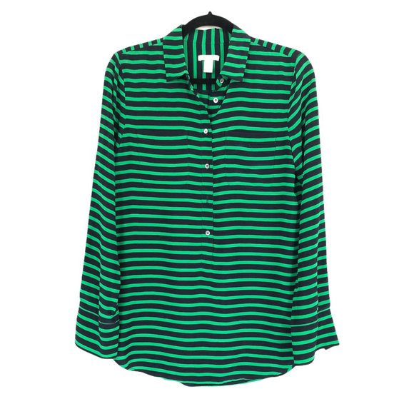 J. Crew Polly Popover in Silk Crepe de Chine Top 4 - Picture 2 of 7